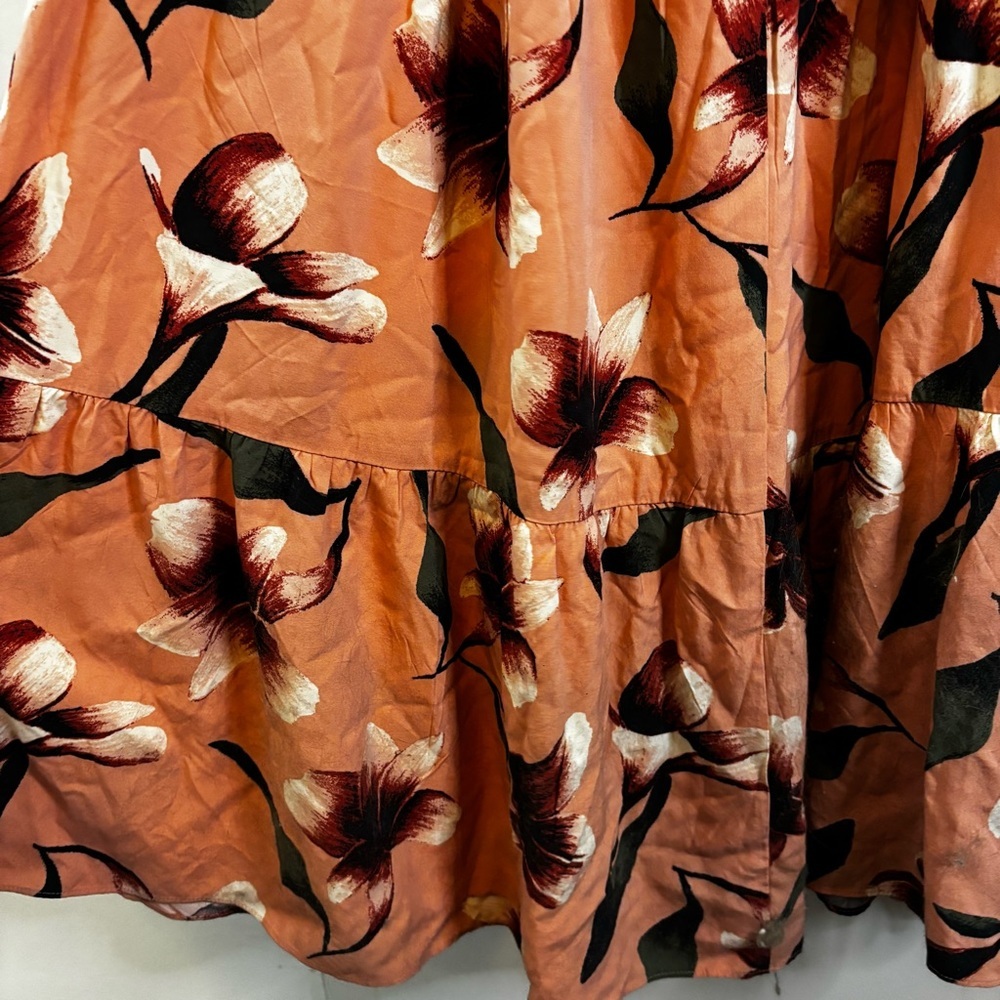 Ava & Viv Coral Maxi Sundress Scoop Neck Sleeveless Size 1X - Picture 5 of 9